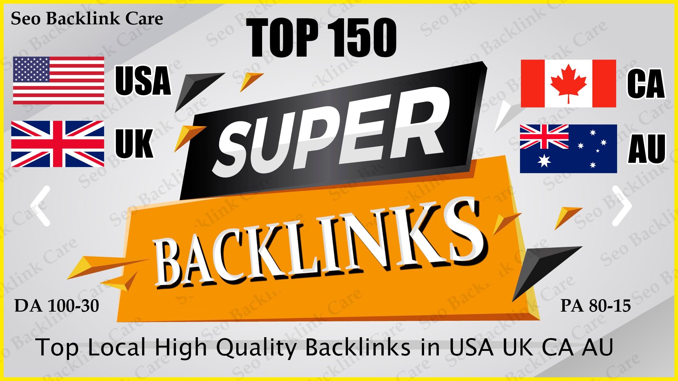 I do Top 20-150 USA UK CA AU Local Backlink SEO HQ Link Building Services for Google Ranking 