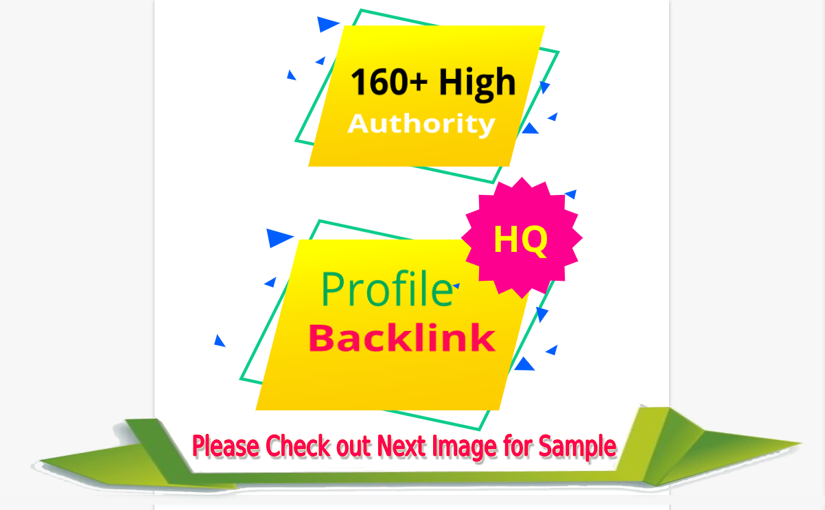 Do manually 160 social media profile seo backlinks High authority DA PA for google ranking