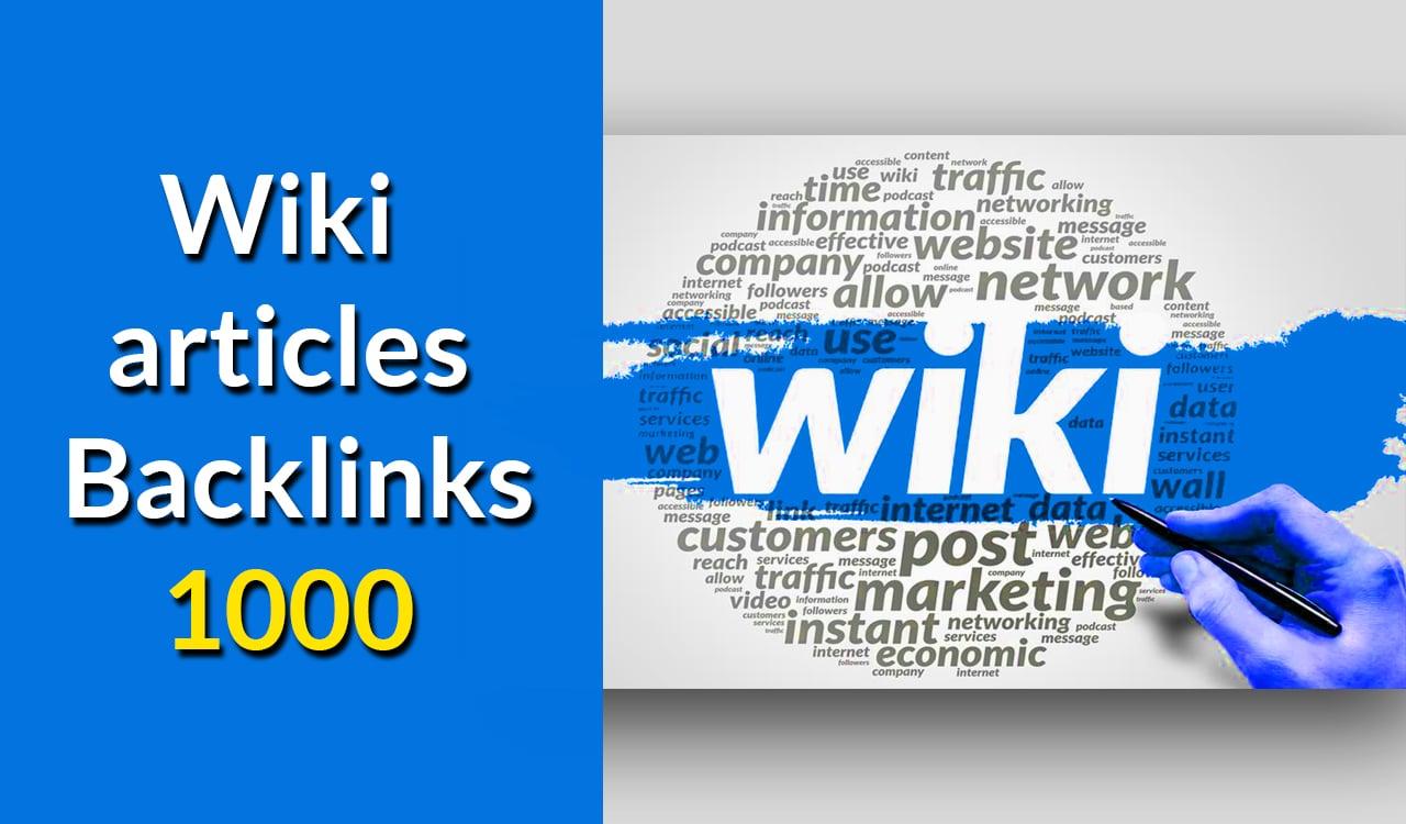 Create 1000 wiki contextual Backlinks