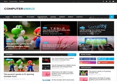 I will create a perfect blogger website for you