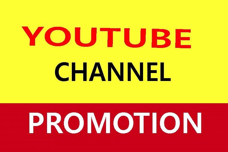 YouTube Chanel promotion vai High Quality Active audience
