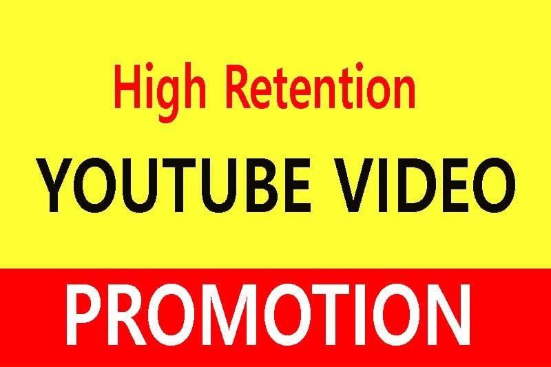 High Quality or Target country YouTube video promotion