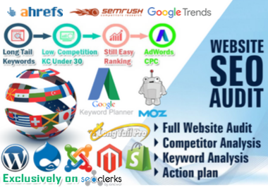 I will do SEO keyword research, competitor analysis and website audit report
