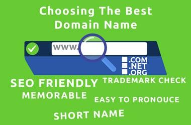 I will help you to find Professional, memorable and short domain name for your business