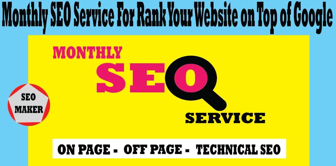 Monthly SEO Service For Rank Your Website on Top of Google 2021