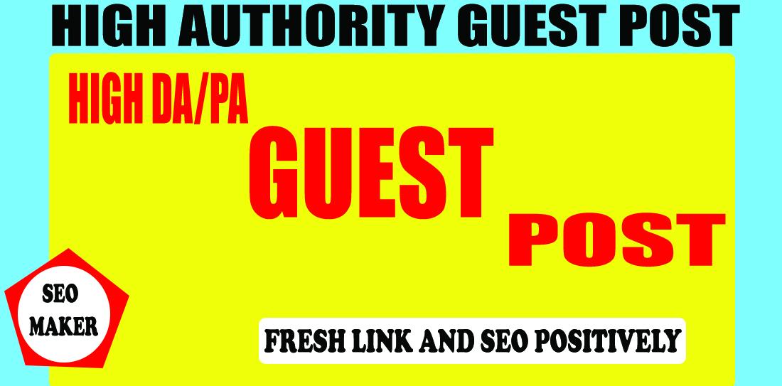 I will publish 5 high authority guest post for top SEO ranking 