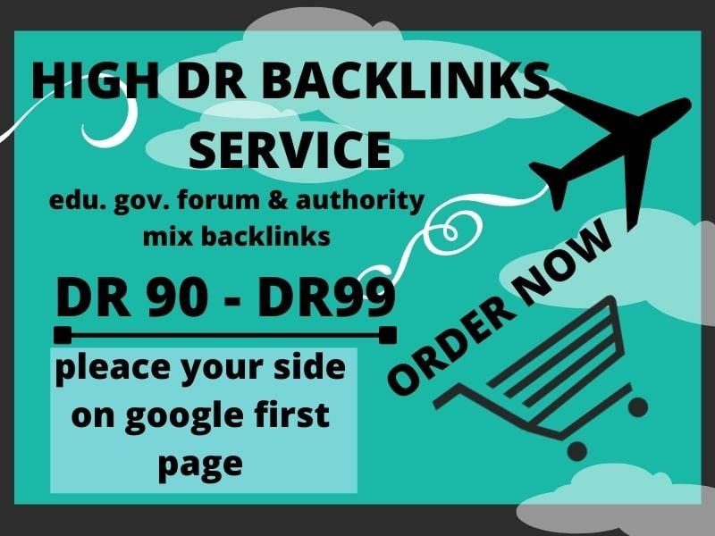 I will create 50 high dr dofollow edu gov forum and authority mix backlinks service for you