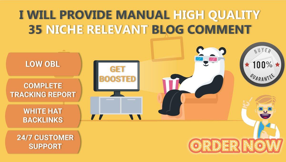 35 Niche Relevant Blog Comments 