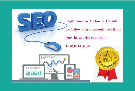 I will create 600 dofollow blog comments backlinks DA 30+