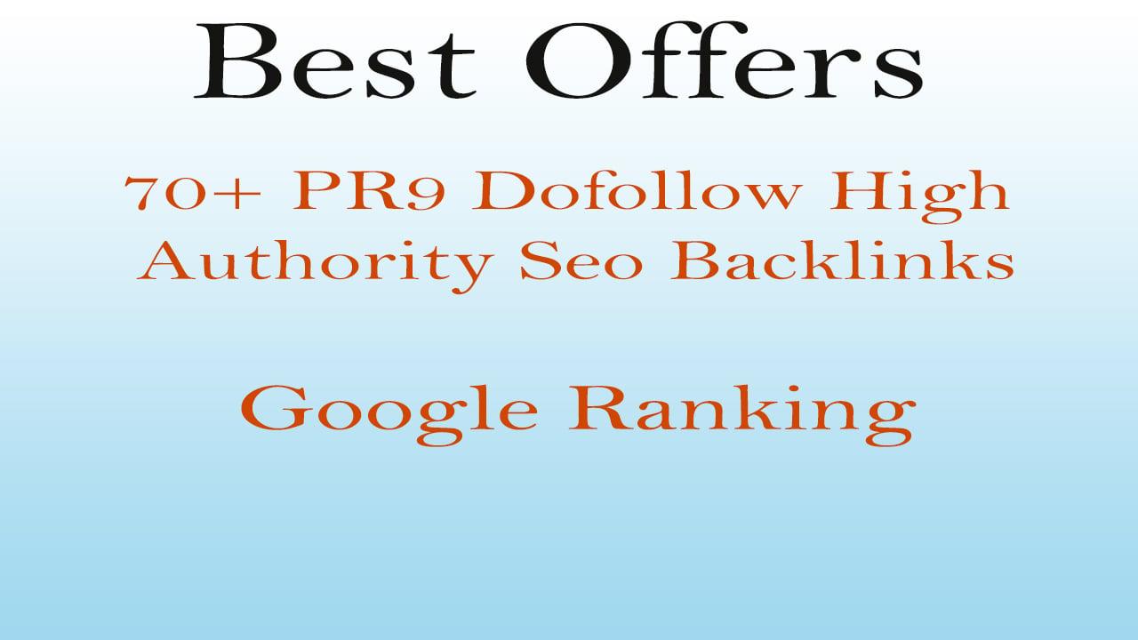 I will increase your google ranking with high authority pr9 dofollow seo backlinks