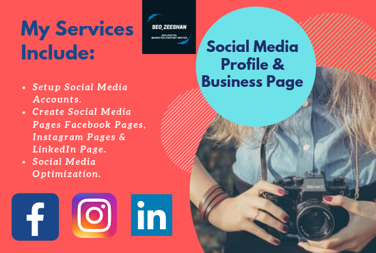 Create Social media Profile Or Business Page