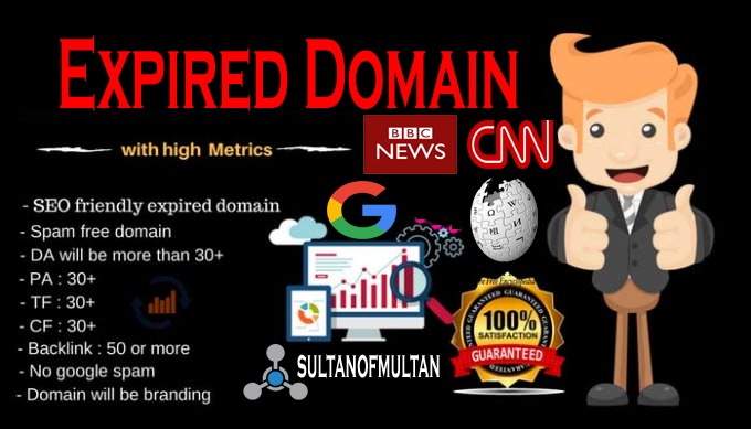 I will find high authority ahrefs DR 50 expired domains