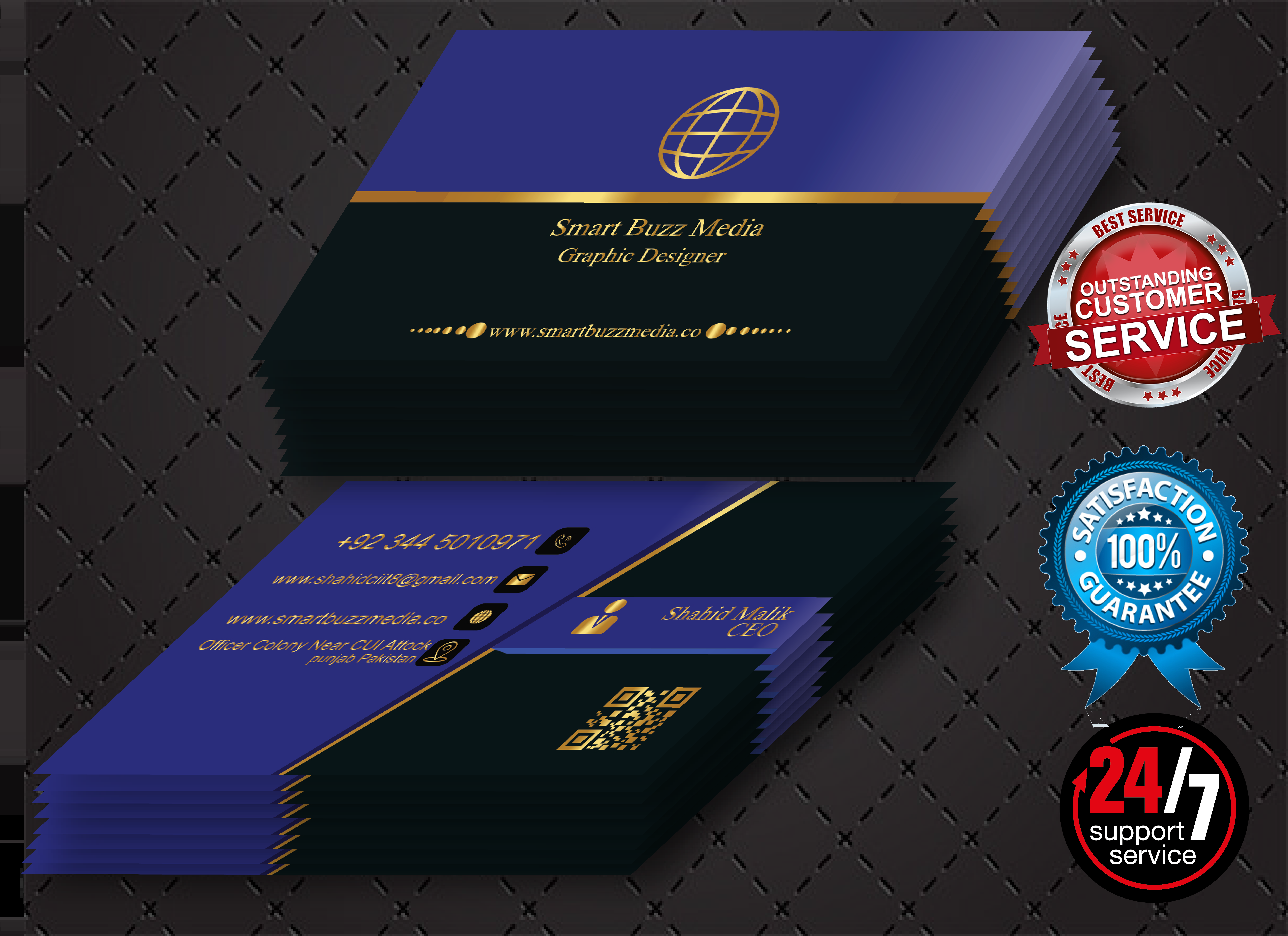 I will do professional business design in 12 hours