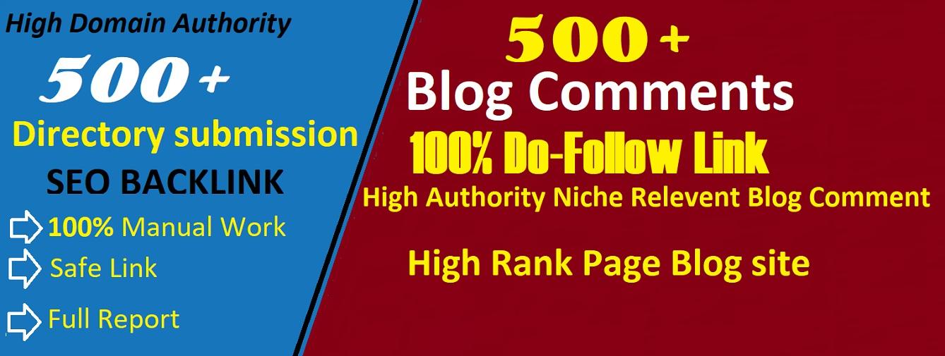 I Will Submit 500 Blog Comment And 500 Directory Submission