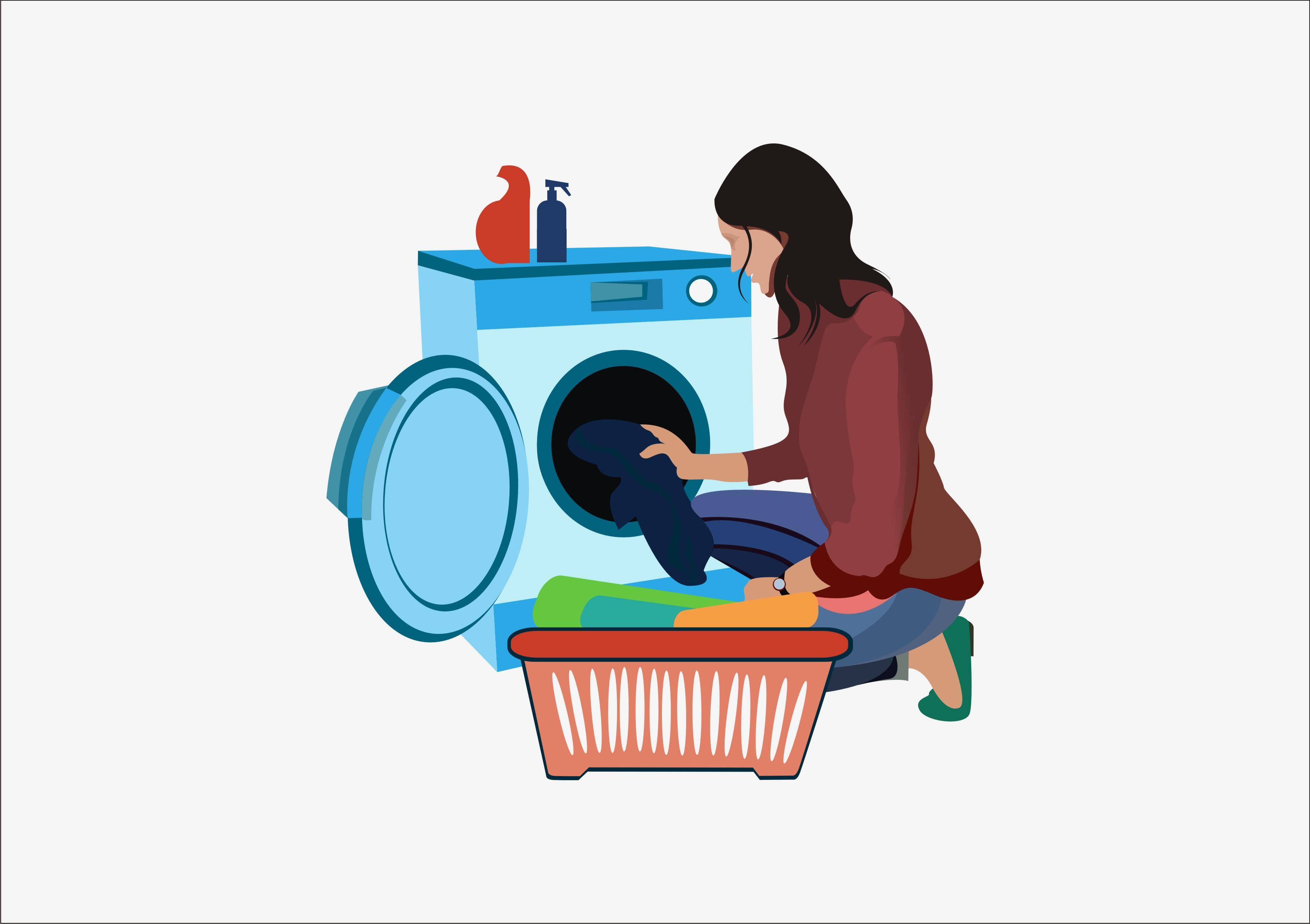 icon, vector, illustration of people washing
