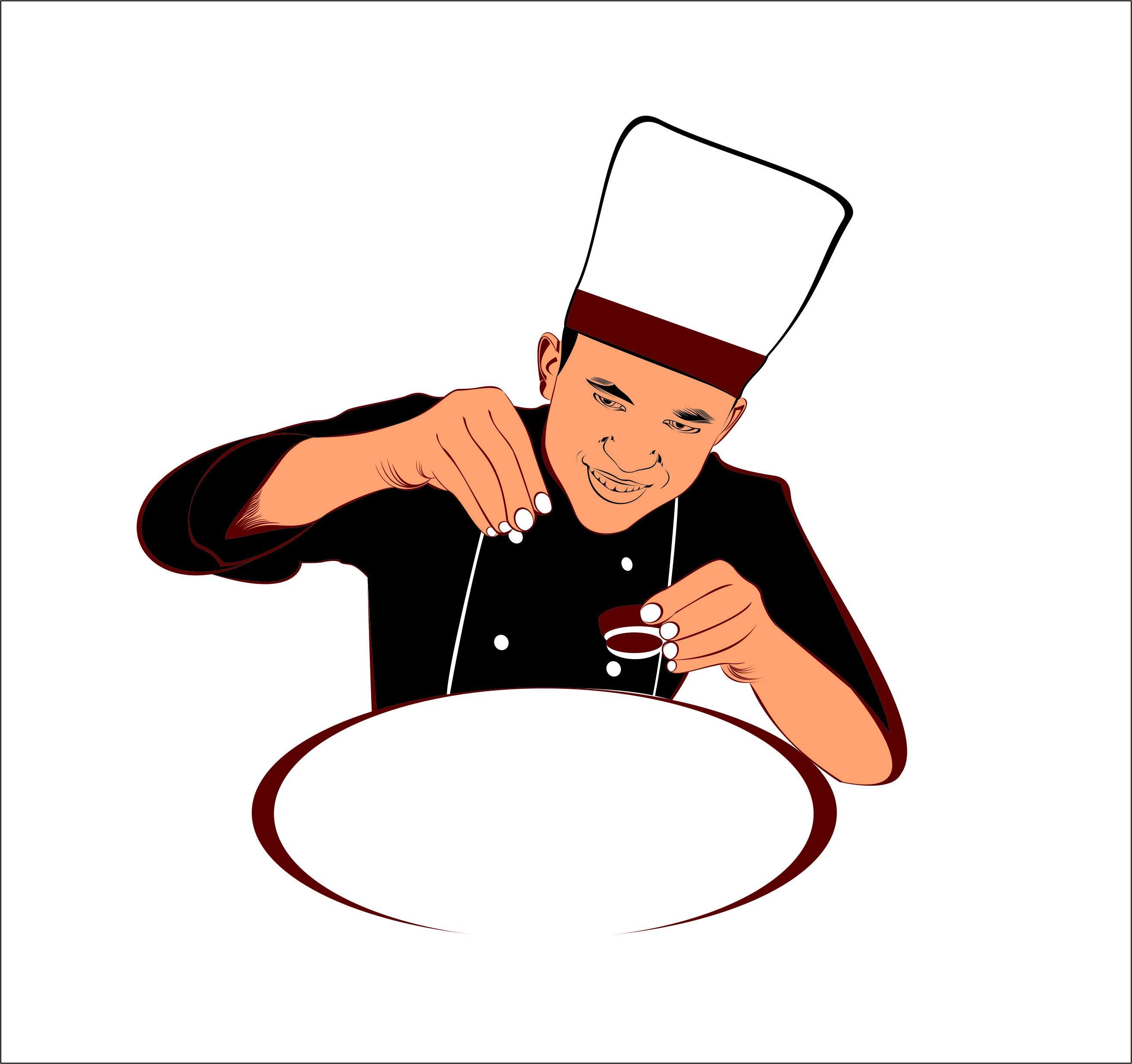 chef icon, vector, logo, illustrator.