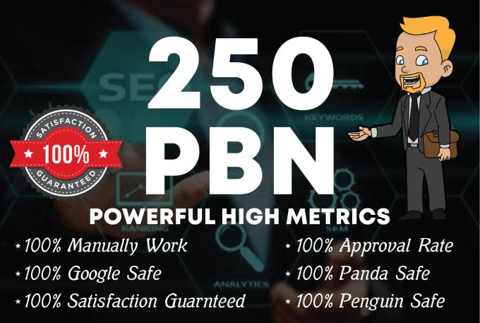 I will do 250 manual unique domain homepage pbn backlinks