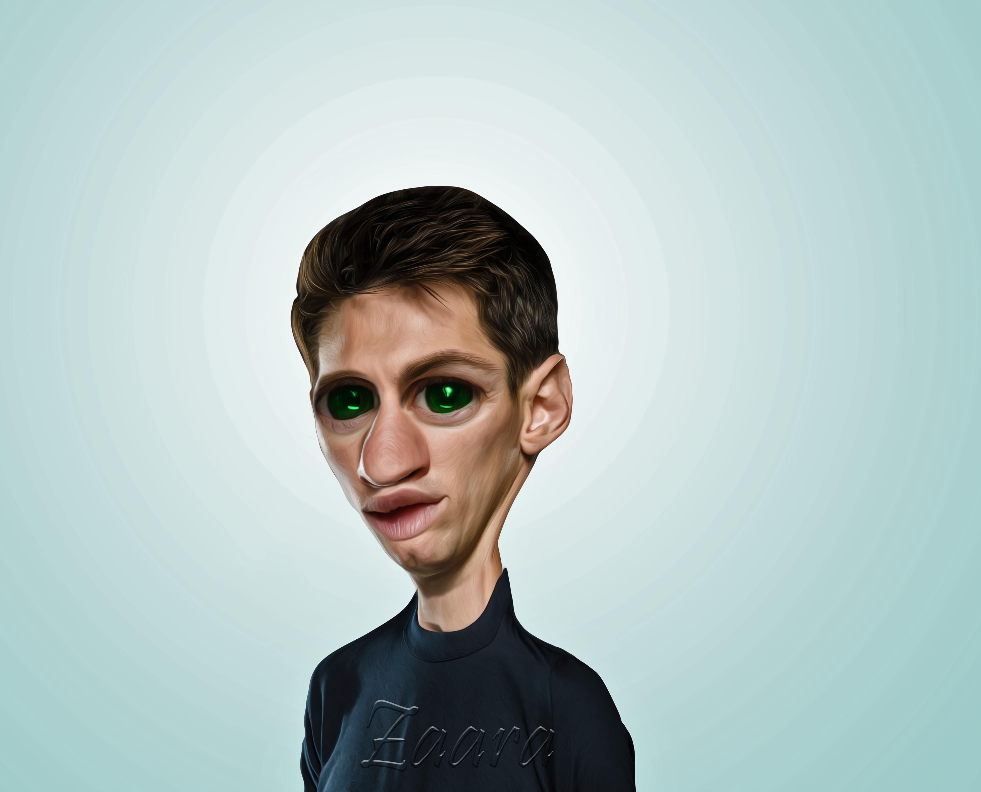 I will draw portrait style caricature from your photo