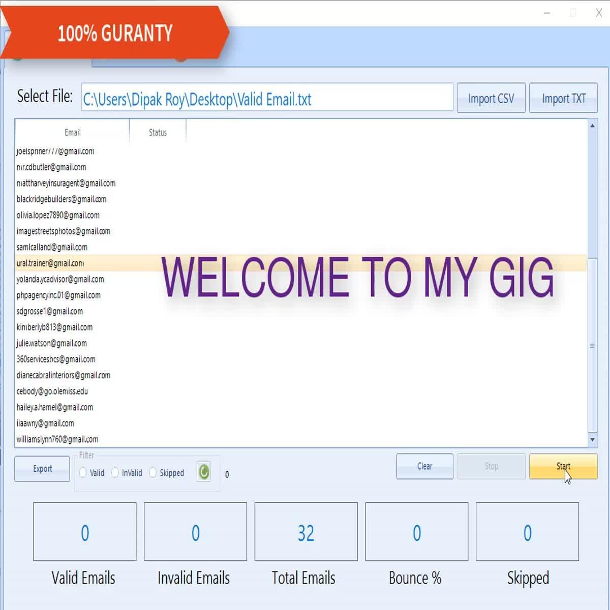 I will do email list cleaning and email verification service 10k