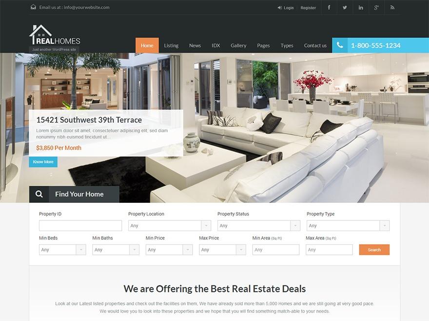 I will make real estate WordPress website with idx