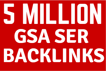 5M GSA Baclinks ranking your website