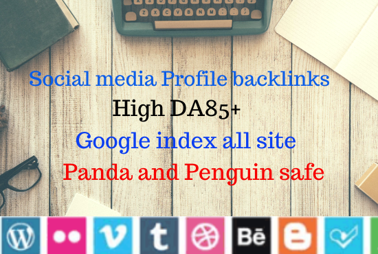 I Will Create 100 High Quality Social Media Profile Backlinks