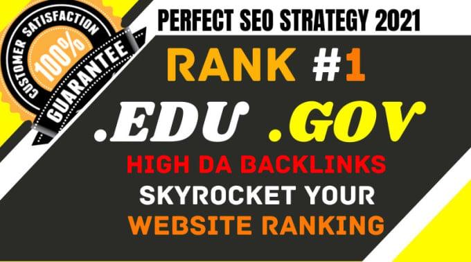 Rank your site with 20 edu/gov profile backlink 