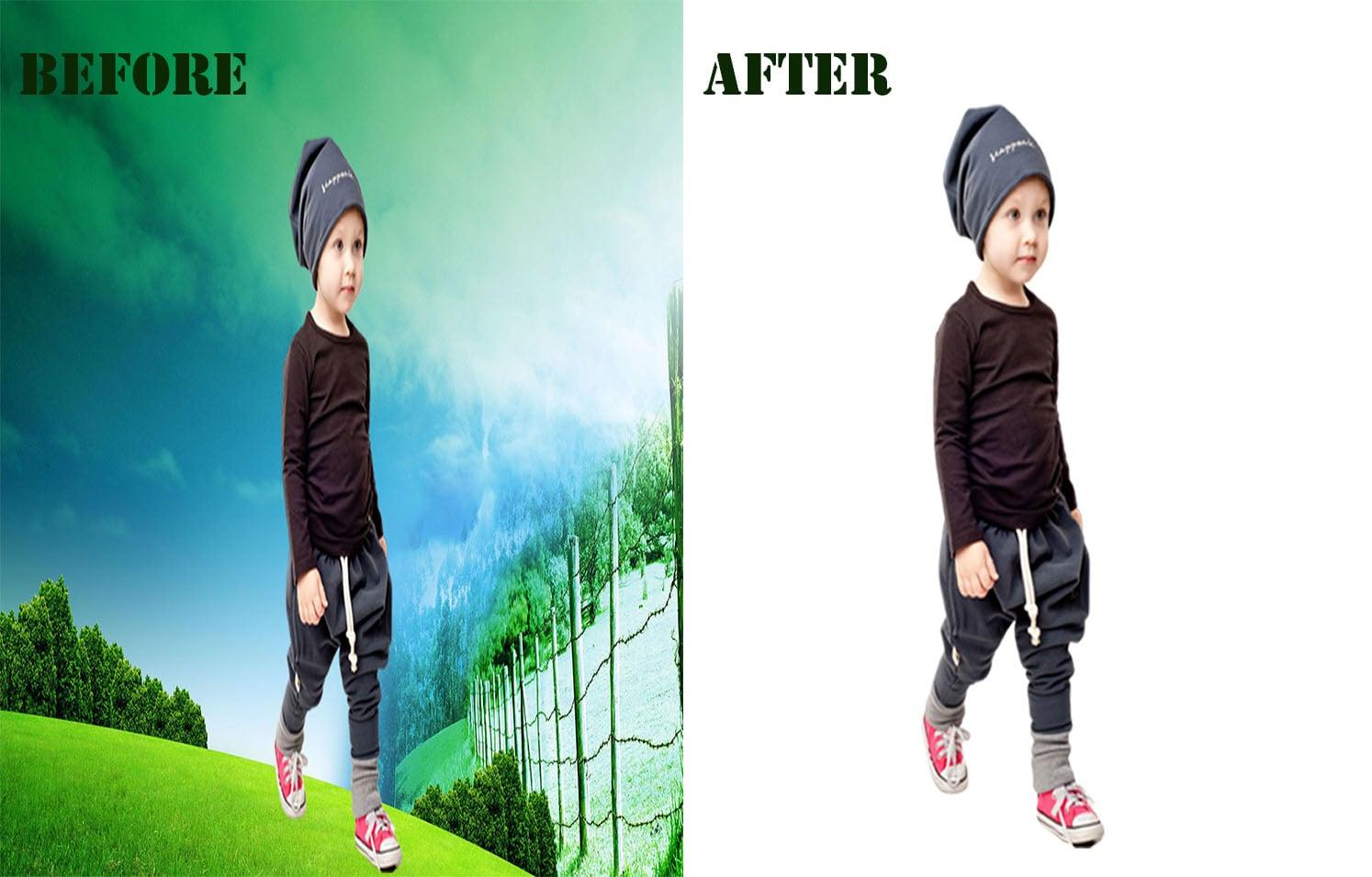 I will crop , resize or remove background for 100 images or photos