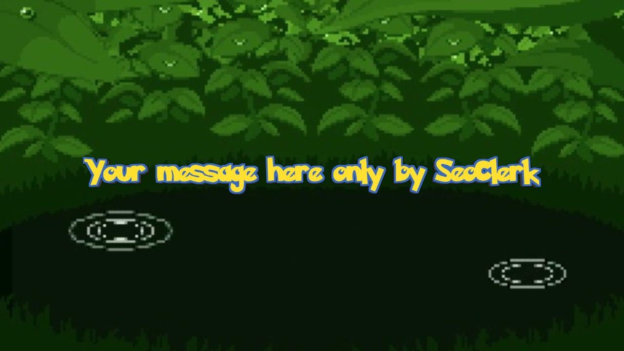I will make a message in pokemon style