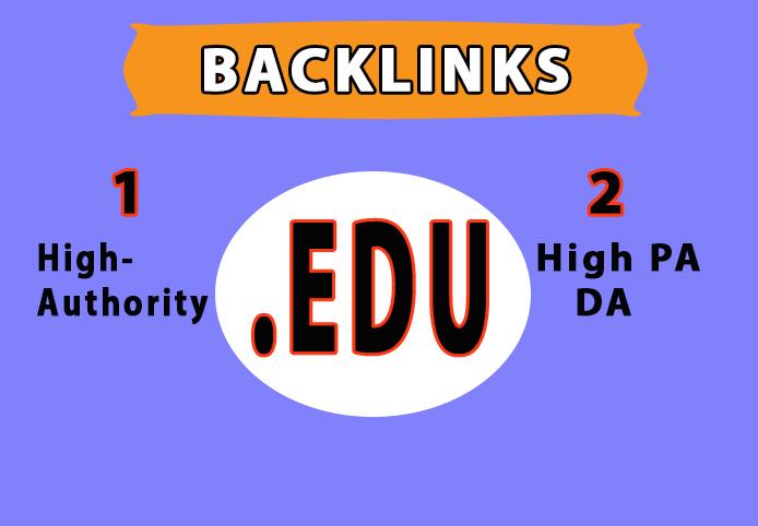 provide you 150 .edu high authority backlinks