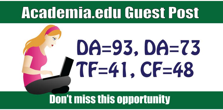 Edu Guest Post on Academia DA93, DR91