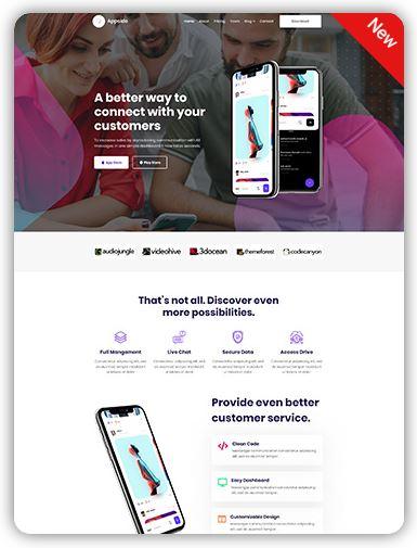 HTML Landing Page Template full responsive