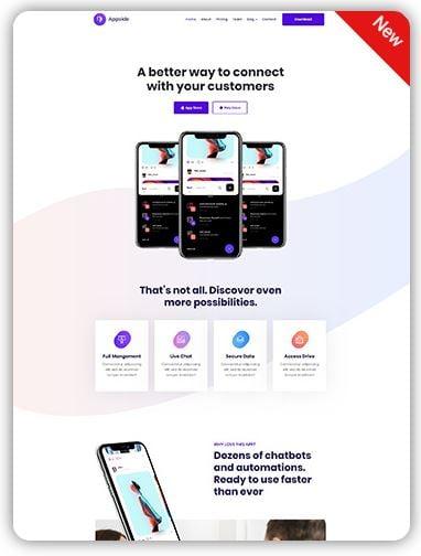 HTML Landing Page Template full responsive