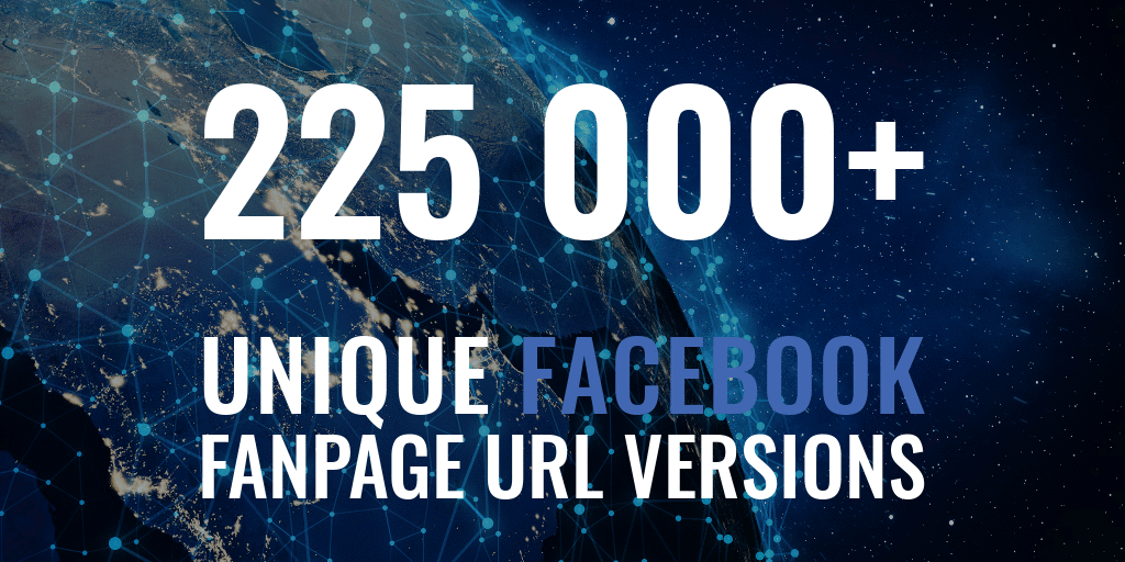 225K+ Facebook Page SEO URL Versions That Redirect Or Point To Your FB Business Page
