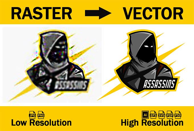 I will vector tracing, vectorise logo or convert png jpeg to vector 
