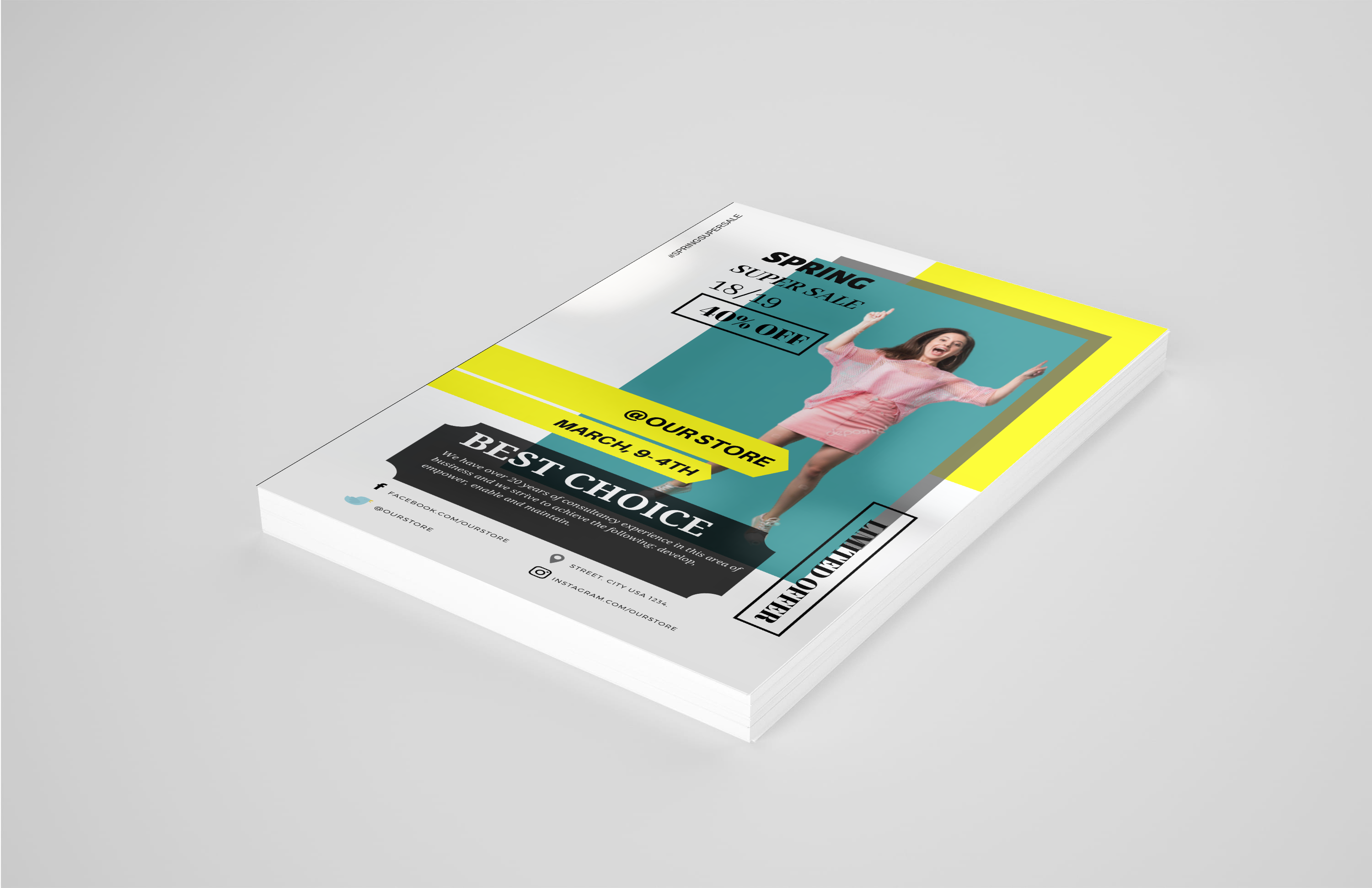 I will design Posters, Flyers and Social media post.