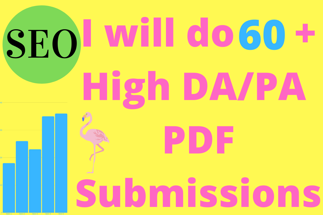 I will do 60 high da/ pa pdf submissions for you
