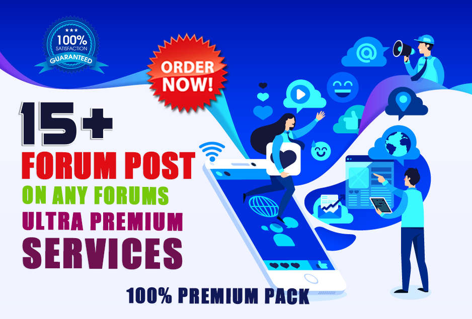 Submit 15 forum posting backlinks on any forum