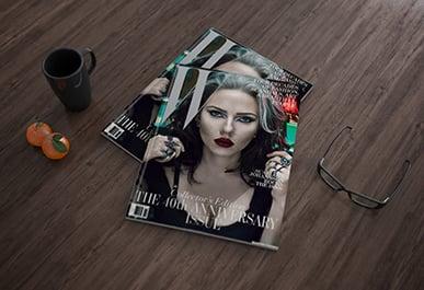 i will create 5 mock ups for magazine cover 