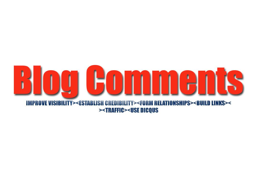 Do High Quality 30 Blog Comments Backlinks by Manually 