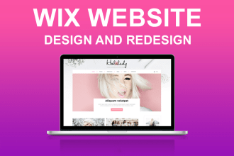 I will Design wix Website and Redesign a Business website 