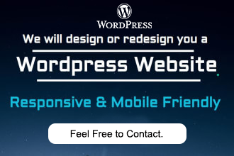 I will create a responsive (Any) WordPress website, According to your Requirements.