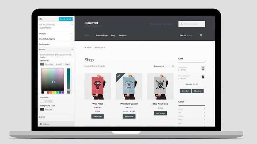 create a professional wordpress website or online store
