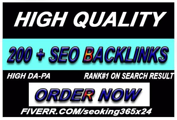 I will do making 200 unique high trust seo safe link building backlink