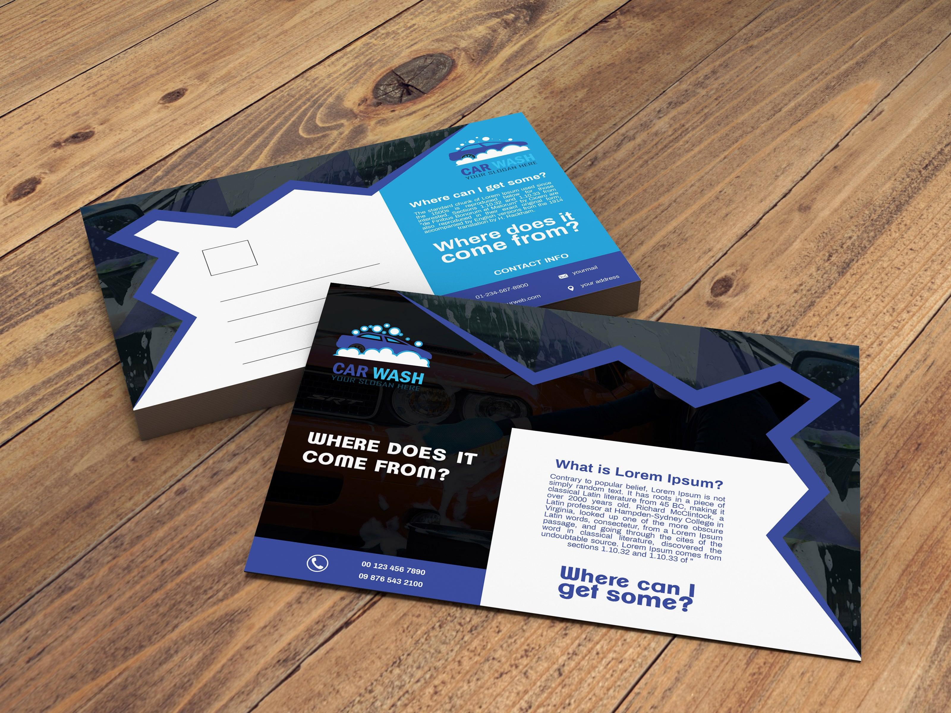 I will design modern unique postcards