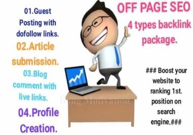 I will boost your website in search engine with 52 mixed backlinks.