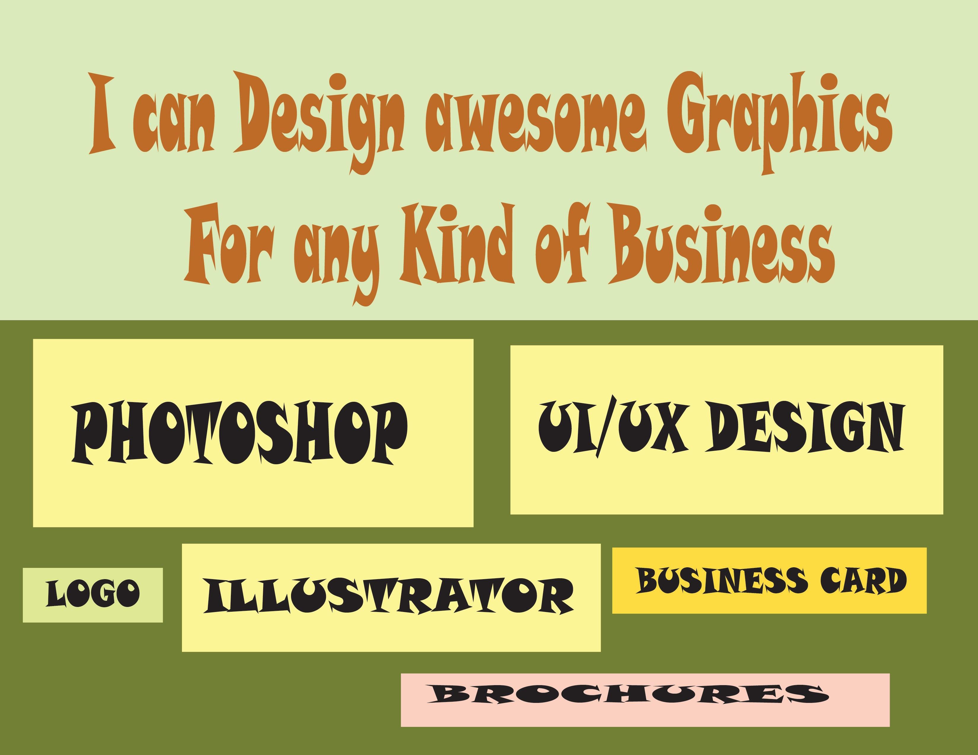 I can Design and Make SEO services for your Business.