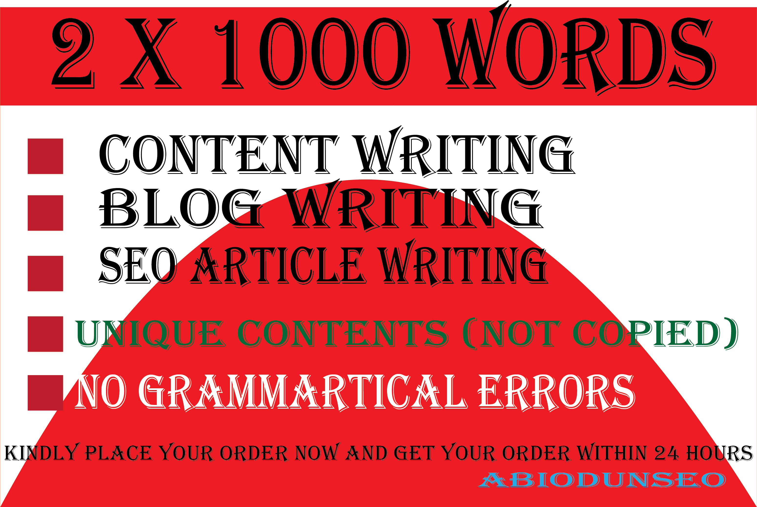 I will write 2 x 1000 words Write amazing article writing SEO friendly and content writing