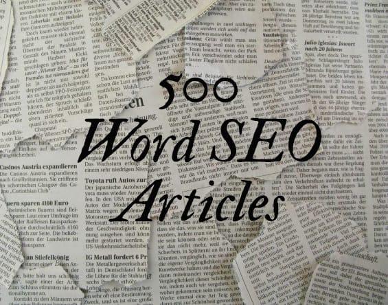 I will Write SEO article and blog post writing of 500 words