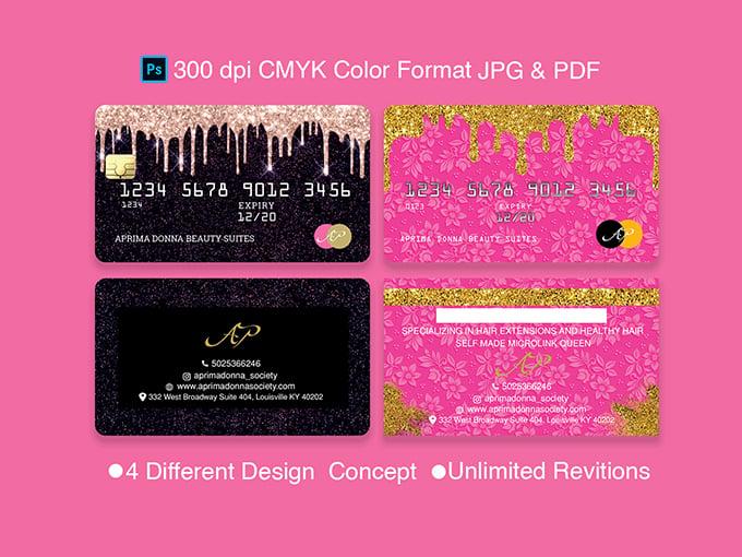Faction & Beauty Business Card Design 
